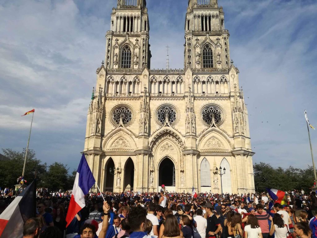 French people partying after the French won the World Cup