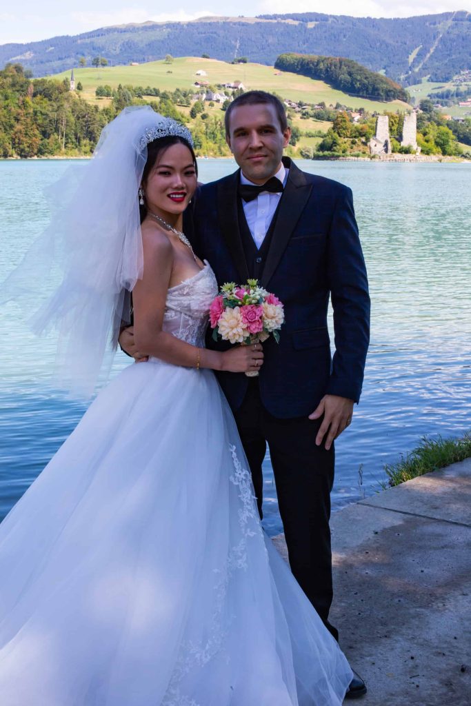 Pictures of The Poor Swiss Couple next to the lake