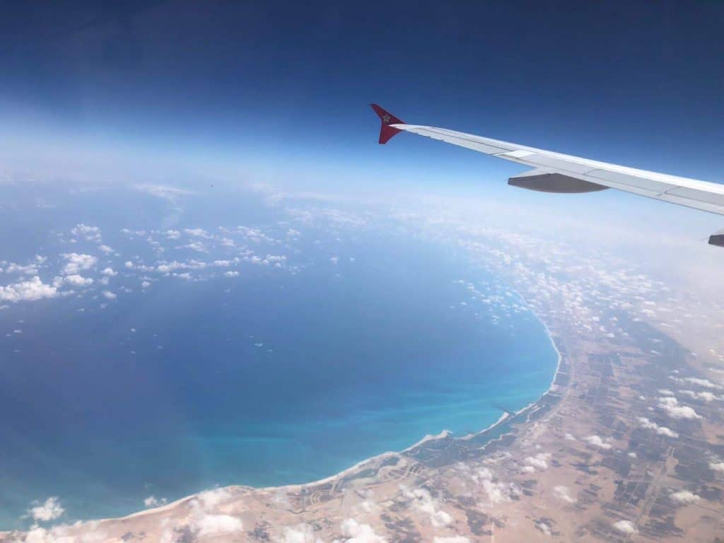 View of Egypt from the plane