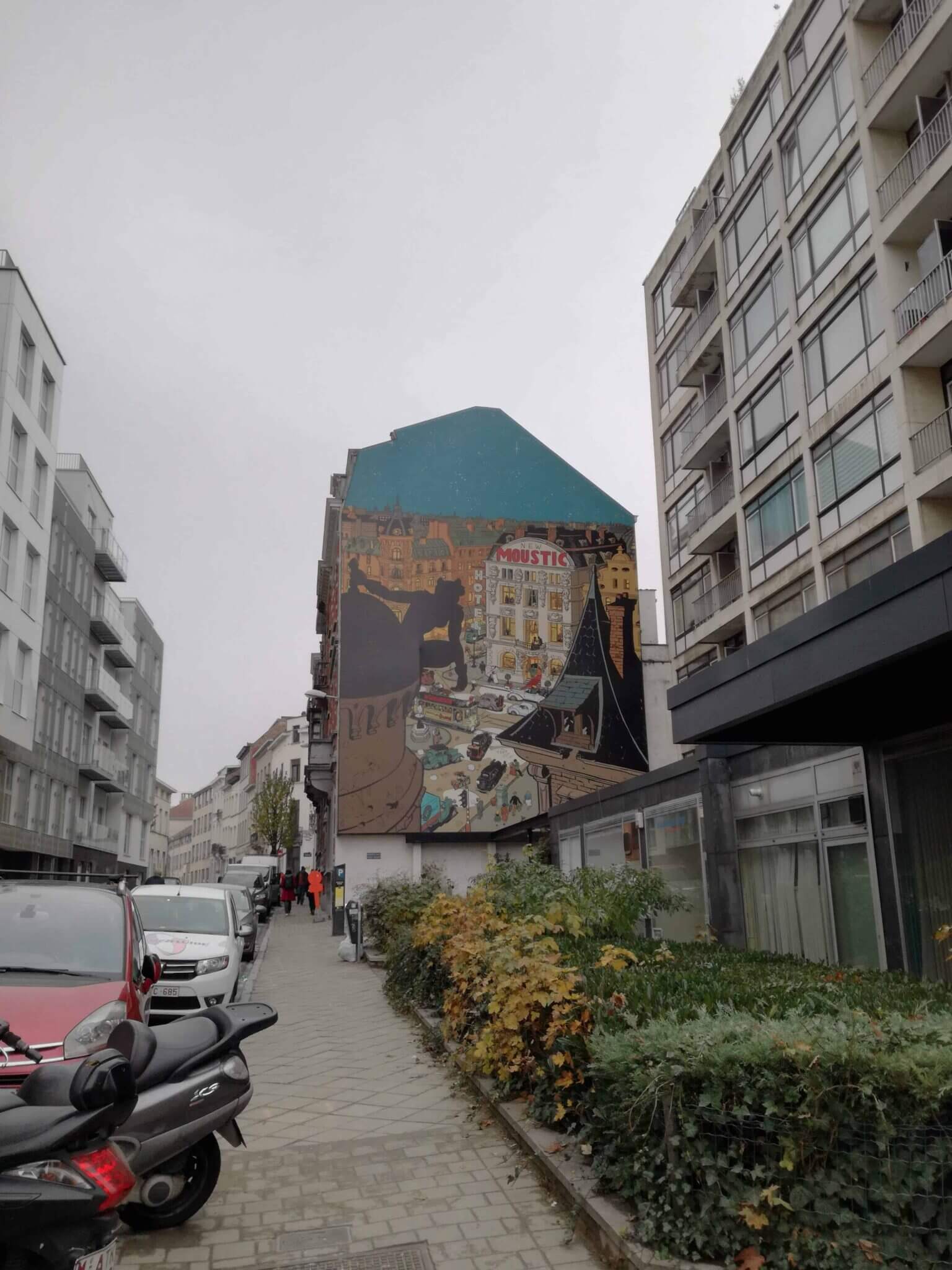 A wall painting in Brussels