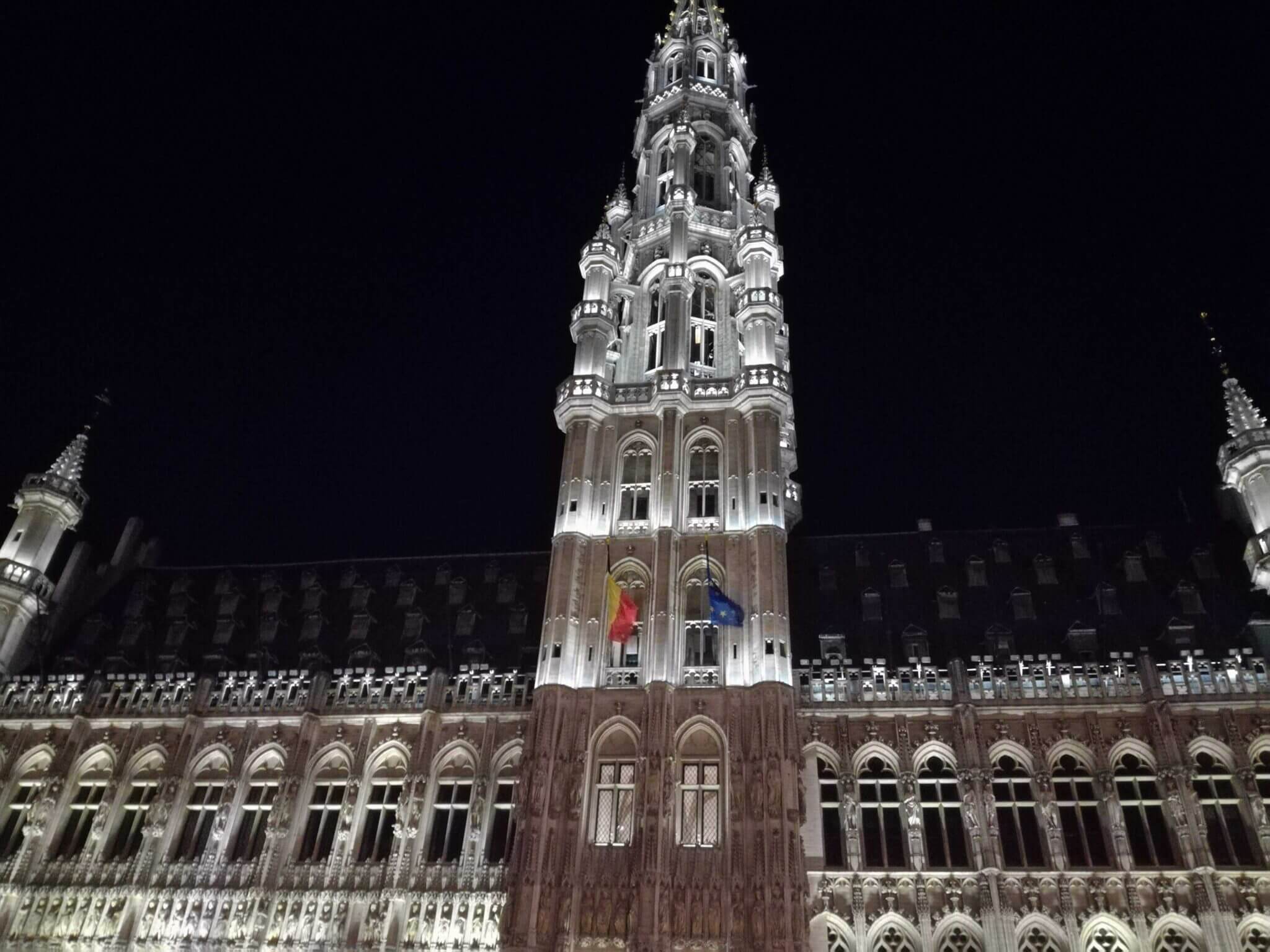 Brussels Grand Place in the night
