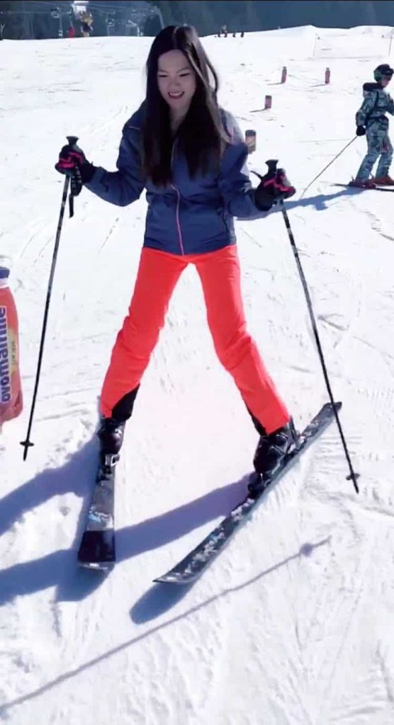 Mrs. The Poor Swiss on skis