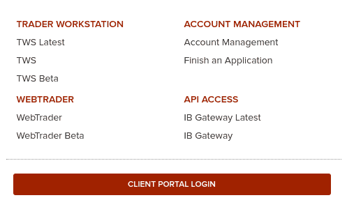 Interactive Brokers Login options