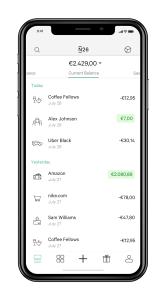 Balance on N26 Mobile Application