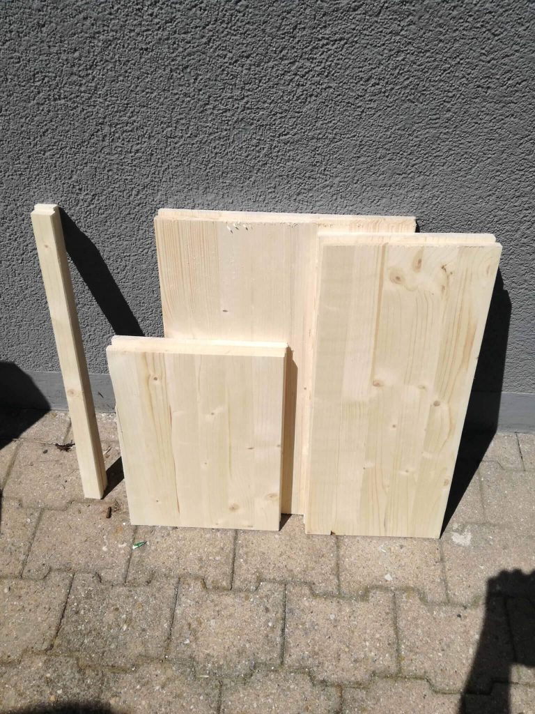 Cut boards for DIY Cabinet