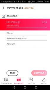 Enter a manual payment on Neon