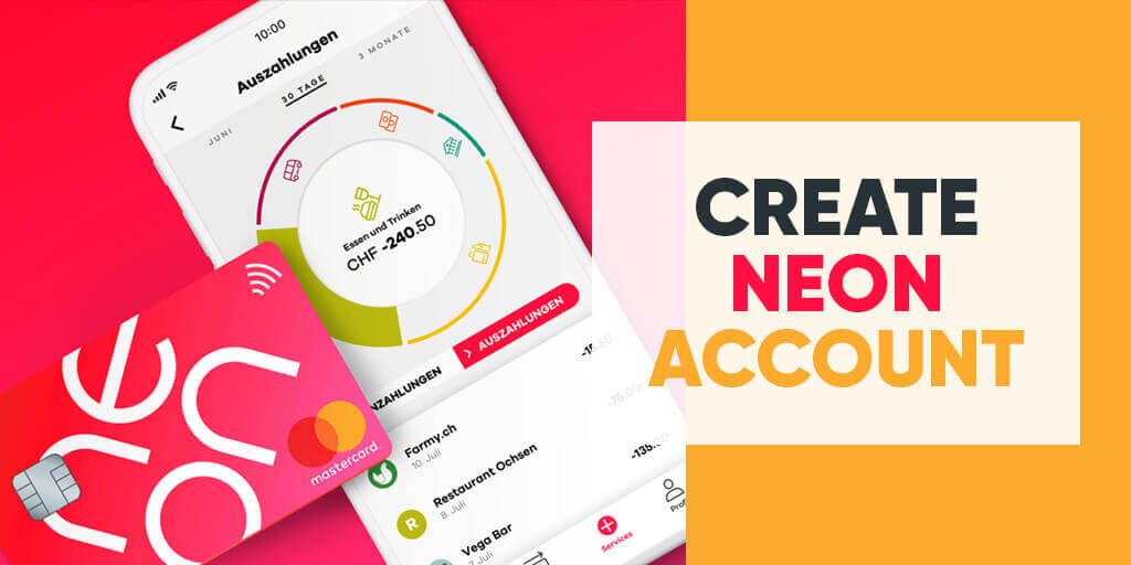 How to create a Neon account and use the mobile application