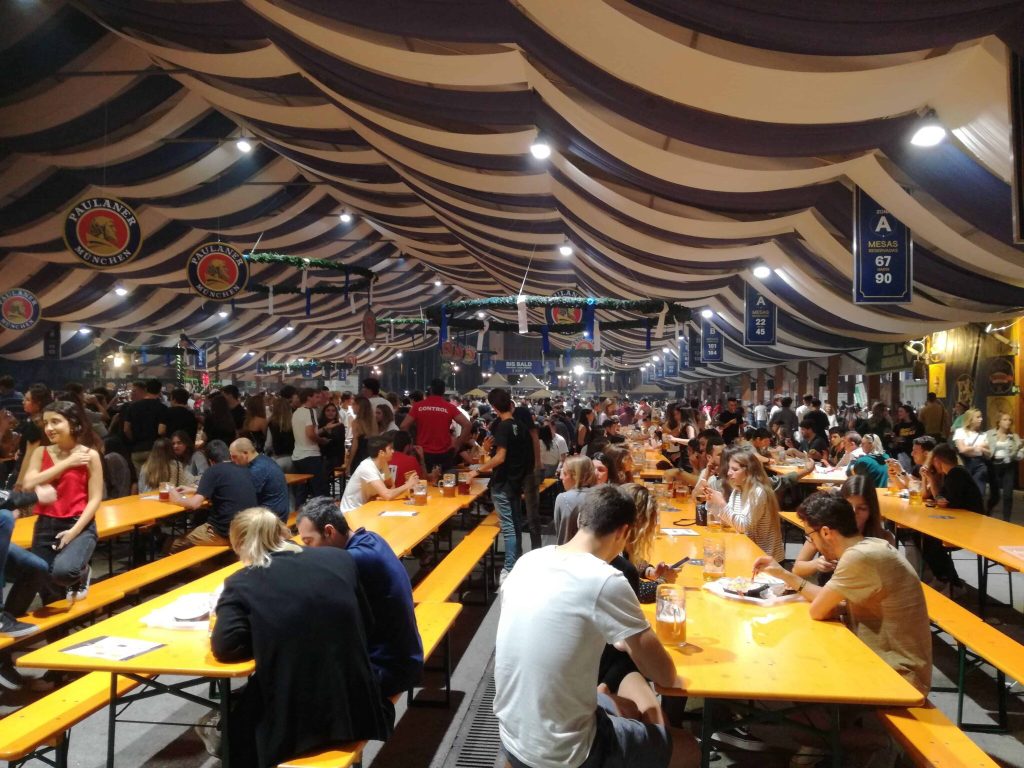 Party at the Barcelona's Oktoberfest