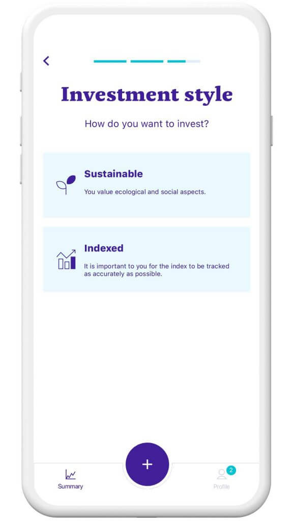 Choose to invest sustainably with Frankly 3a