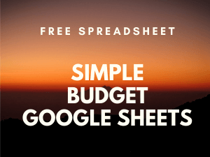 The Simple Budget Spreadsheet