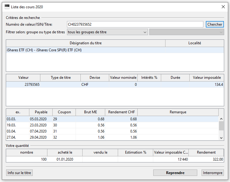 Calculer les dividendes d'un titre lors de la déclaration d'impôts