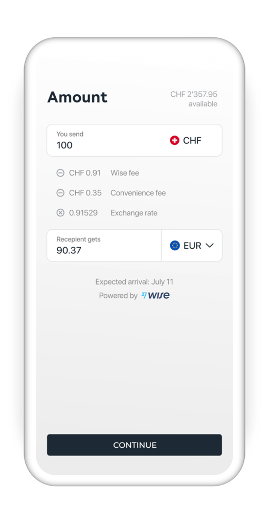 International payments with Wise from Yapeal