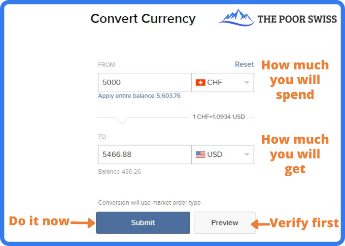 Convert Currency on Interactive Brokers