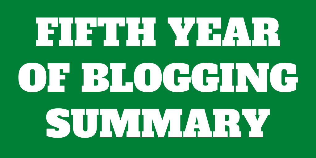 Cinquième année de blogging – Résumé