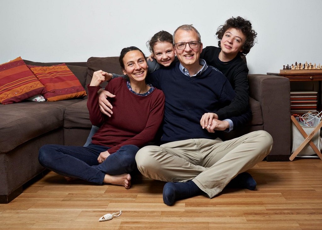 Dror enjoying early retirement with his family (provided by Dror, image by Dominic Büttner)
