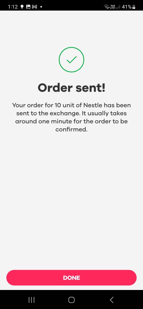 Confirmation of your order