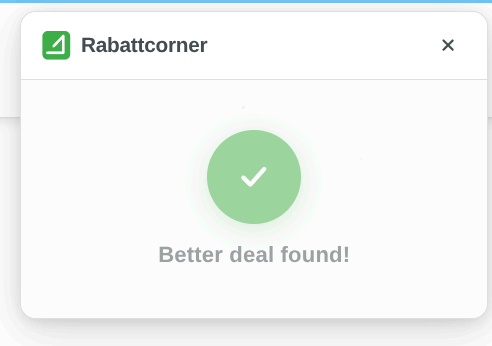 Rabattcorner found a better deal