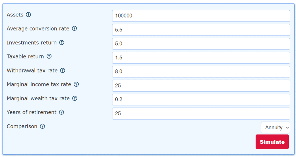 Our pension or lump sum calculator