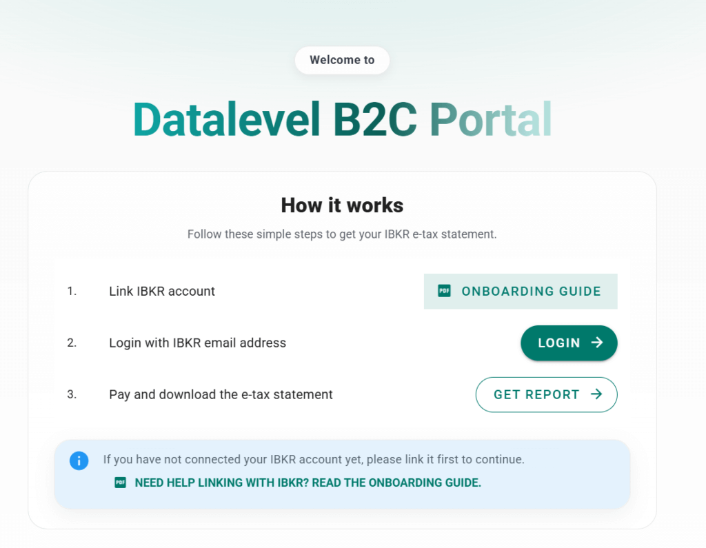 Das Datalevel B2C-Portal